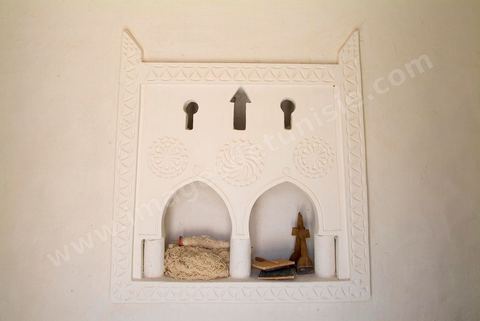 Pièce intérieure du Houch, maison traditionnelle djerbienne - Ile de Djerba