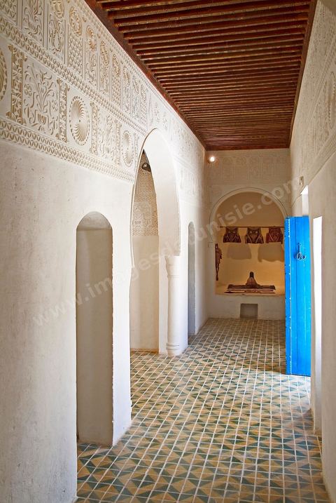 Pièce intérieure du Houch, maison traditionnelle djerbienne - Ile de Djerba