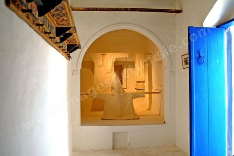 Pièce intérieure du Houch, maison traditionnelle djerbienne - Ile de Djerba