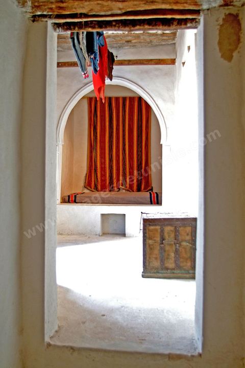 Pièce intérieure du Houch, maison traditionnelle djerbienne - Ile de Djerba