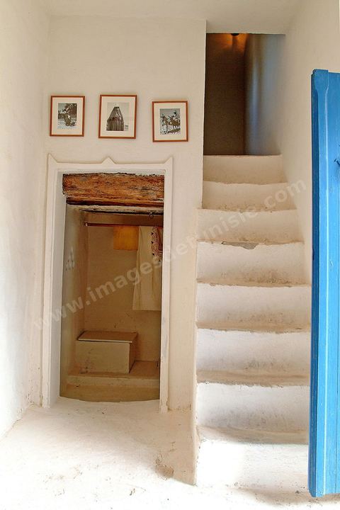 Pièce intérieure du Houch, maison traditionnelle djerbienne - Ile de Djerba