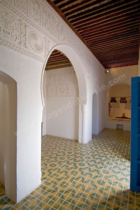 Pièce intérieure du Houch, maison traditionnelle djerbienne - Ile de Djerba