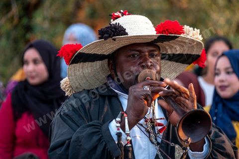 Avant le mariage, un cortège traverse les villages et la campagne de Djerba pour transporter le trousseau et les cadeaux offerts à la mariée, portés dans des couffins décorés. La marche est ouverte par des musiciens traditionnels, tambour et zokra en tête, qui annoncent le passage du cortège de maison en maison. Femmes et enfants du voisinage se joignent au passage, dans une ambiance de fête qui marque l'un des temps forts des préparatifs du mariage djerbien.