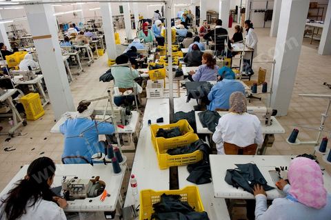 Sté Ditex usine de textile off shore à la Soukra dans la banlieue sud de Tunis