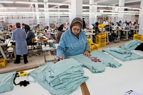 Sté Ditex usine de textile off shore à la Soukra dans la banlieue sud de Tunis