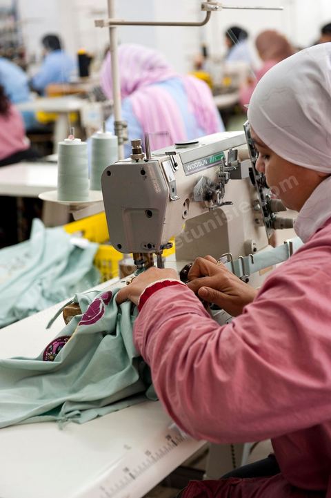 Sté Ditex usine de textile off shore à la Soukra dans la banlieue sud de Tunis