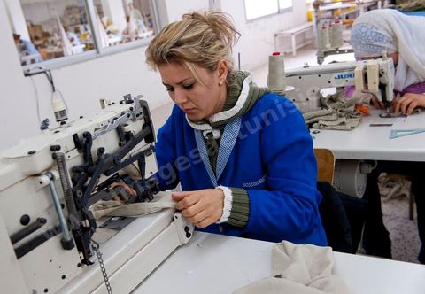 Sté Ditex usine de textile off shore à la Soukra dans la banlieue sud de Tunis