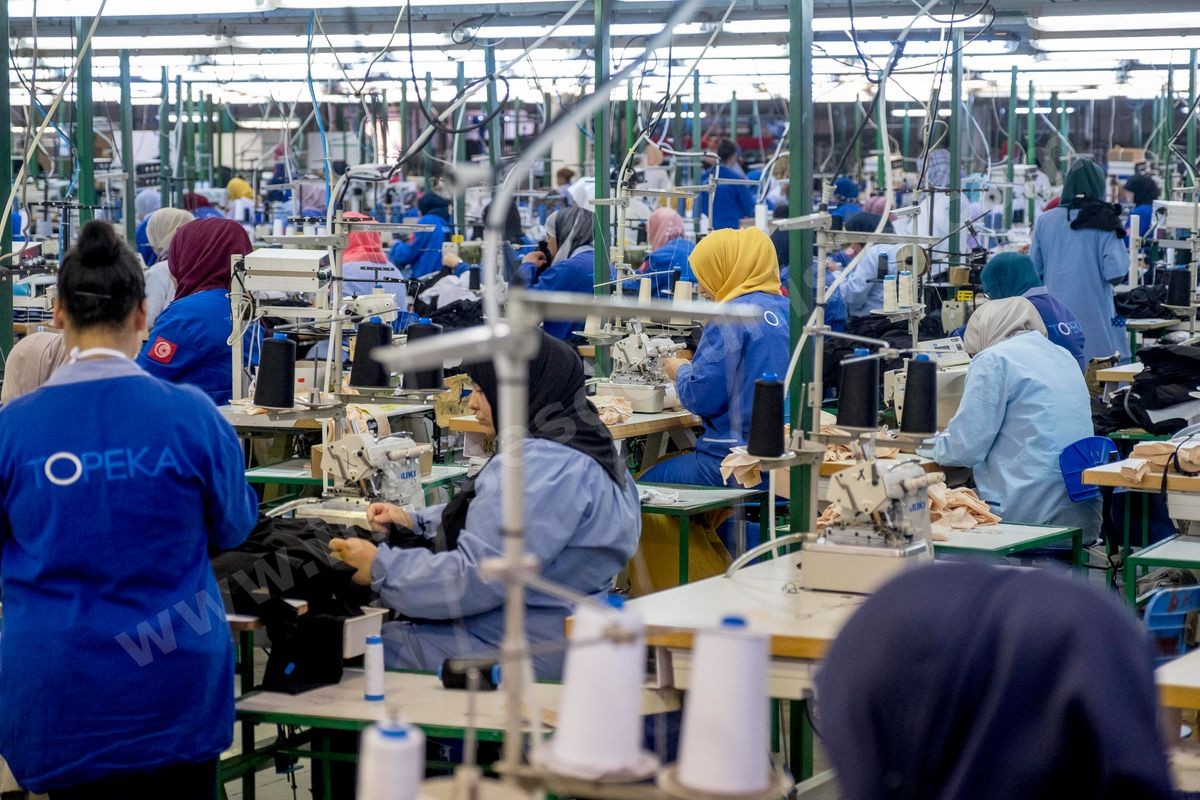 juin 2016 : Sté TOPEKA de textiles au Parc D'activités économiques de Bizerte site de Menzel Bourguiba.