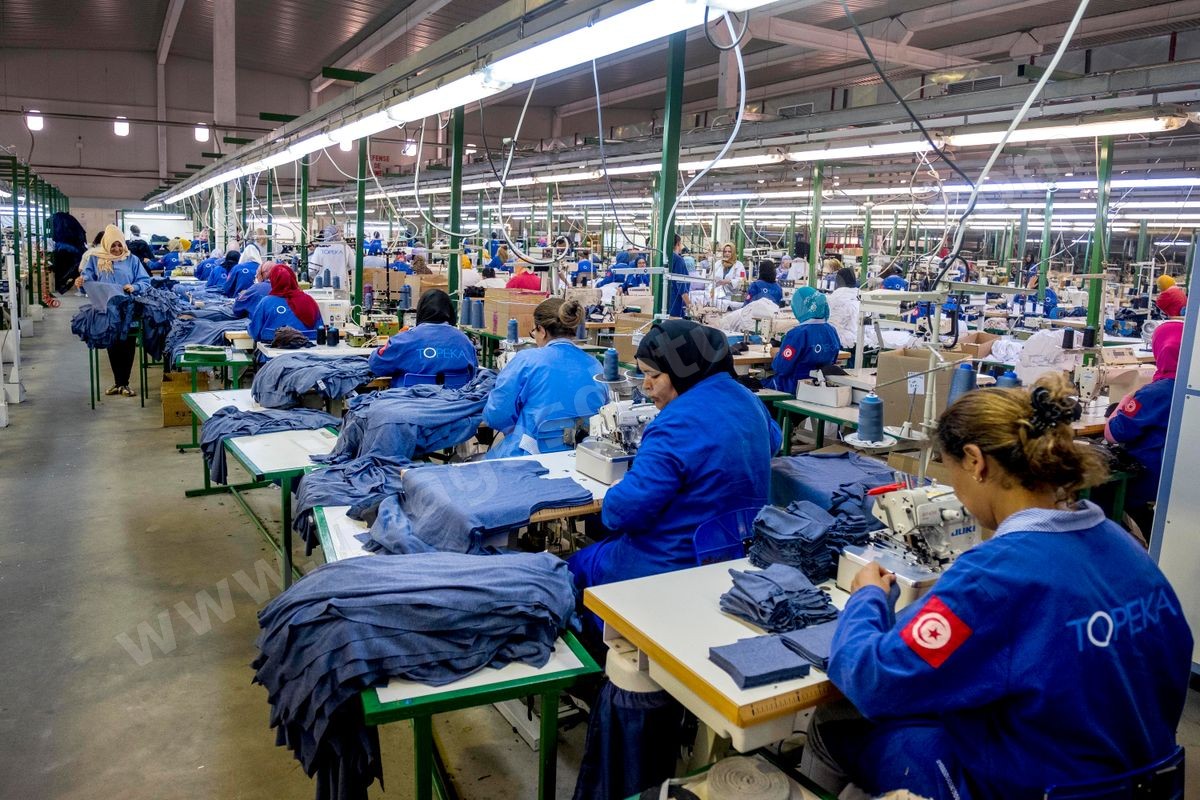 juin 2016 : Sté TOPEKA de textiles au Parc D'activités économiques de Bizerte site de Menzel Bourguiba.
