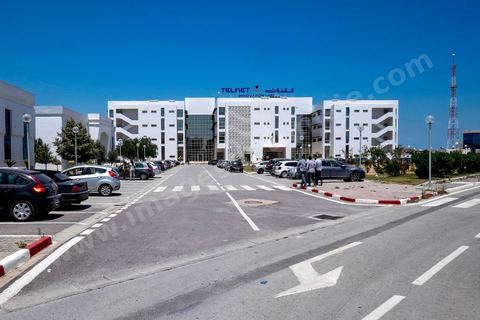 Batiment de Telnet Innovations Labs au Pôle Technologique et de Communication d'El Ghazala dans la banlieue nord de Tunis