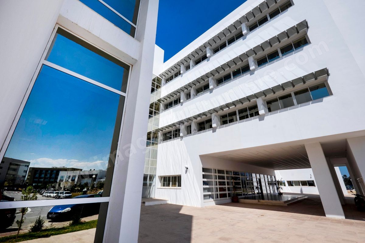 Batiment de Telnet Innovations Labs au Pôle Technologique et de Communication d'El Ghazala dans la banlieue nord de Tunis