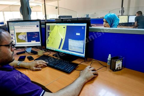 Bureau d'études et développements mécanique de Telnet Innovations Labs au Pôle Technologique et de Communication d'El Ghazala dans la banlieue nord de Tunis