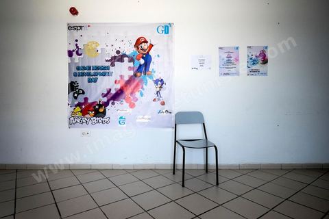 Ecole Supérieure Privée d'Ingénierie et de Technologiues (Esprit) au  Pôle Technologique et de Communication d'El Ghazala dans la banlieue nord de Tunis