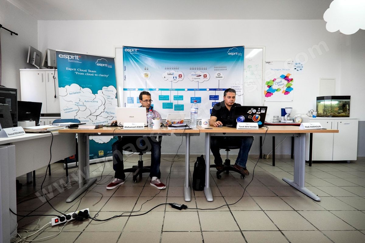 Ecole Supérieure Privée d'Ingénierie et de Technologiues (Esprit) au Pôle Technologique et de Communication d'El Ghazala dans la banlieue nord de Tunis