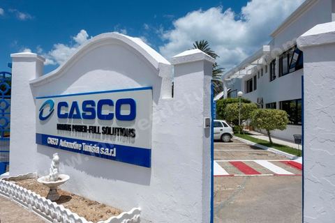 juin 2016 : Sté CASCO de composantes électronique automobiles au Parc D'activités économiques de Bizerte site de Menzel Bourguiba. 