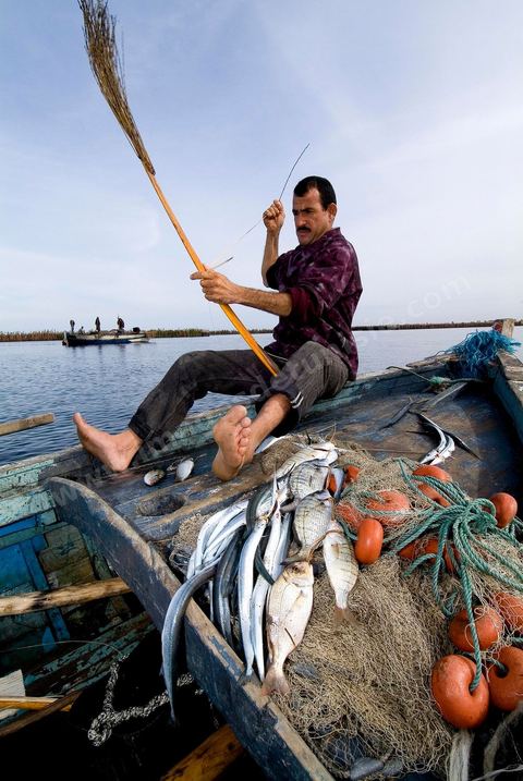 Pêche dasn les pêcheries fixes près de Mellita sur l'île de djerba