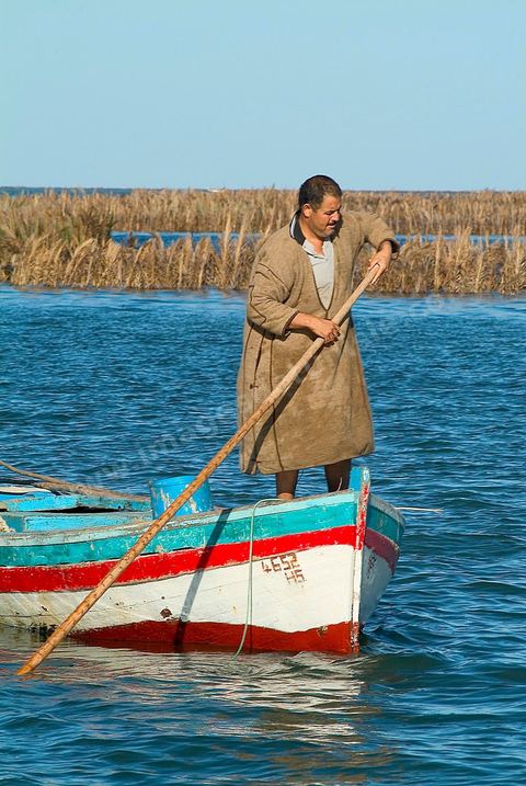 Peche traditionnelle dans les pecheries de Mellita - Ile de Djerba