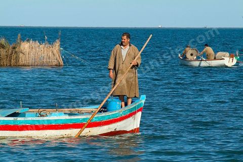 Peche traditionnelle dans les pecheries de Mellita - Ile de Djerba
