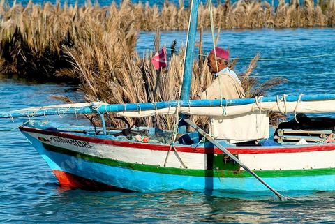 Peche traditionnelle dans les pecheries de Mellita - Ile de Djerba