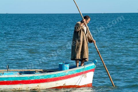 Peche traditionnelle dans les pecheries de Mellita - Ile de Djerba