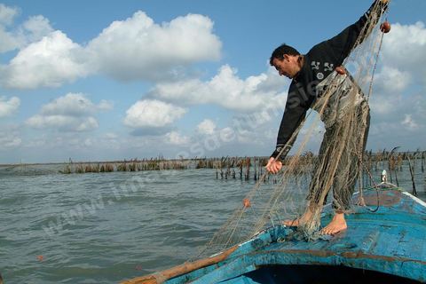 Peche traditionnelle dans les pecheries de Mellita - Ile de Djerba