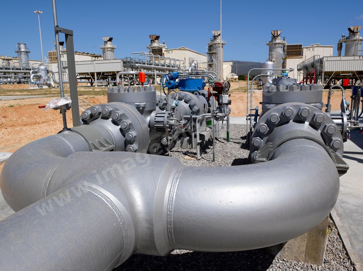Station de compression de gaz El Haouaria - Reseau de transport du Gaz entre la Libye et Italie