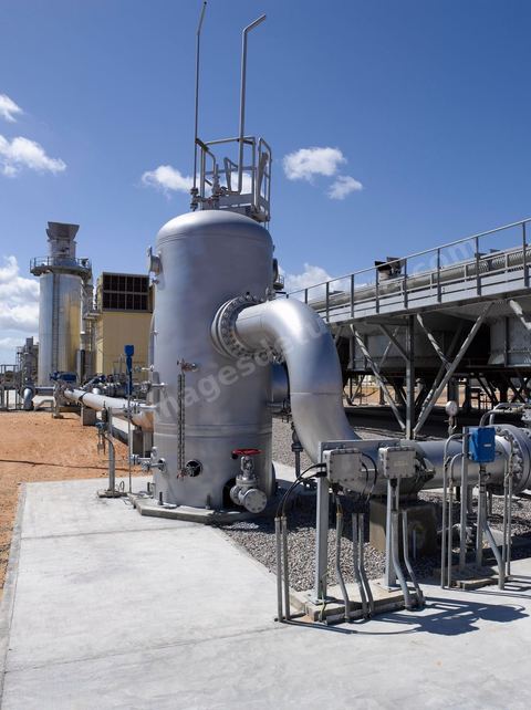Station de compression de gaz  El Haouaria - Reseau de transport du Gaz entre la Libye et Italie