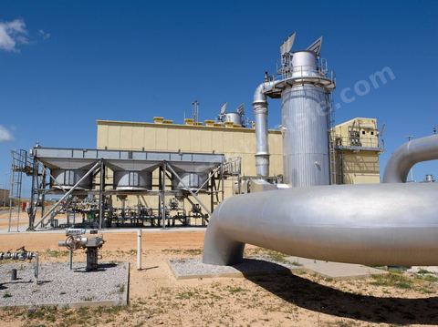 Station de compression de gaz  El Haouaria - Reseau de transport du Gaz entre la Libye et Italie