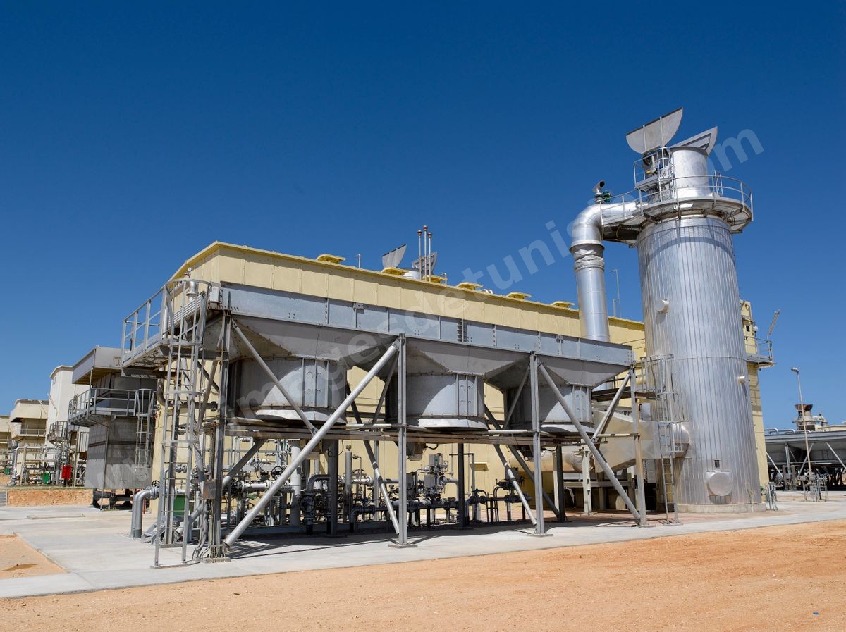 Station de compression de gaz El Haouaria - Reseau de transport du Gaz entre la Libye et Italie