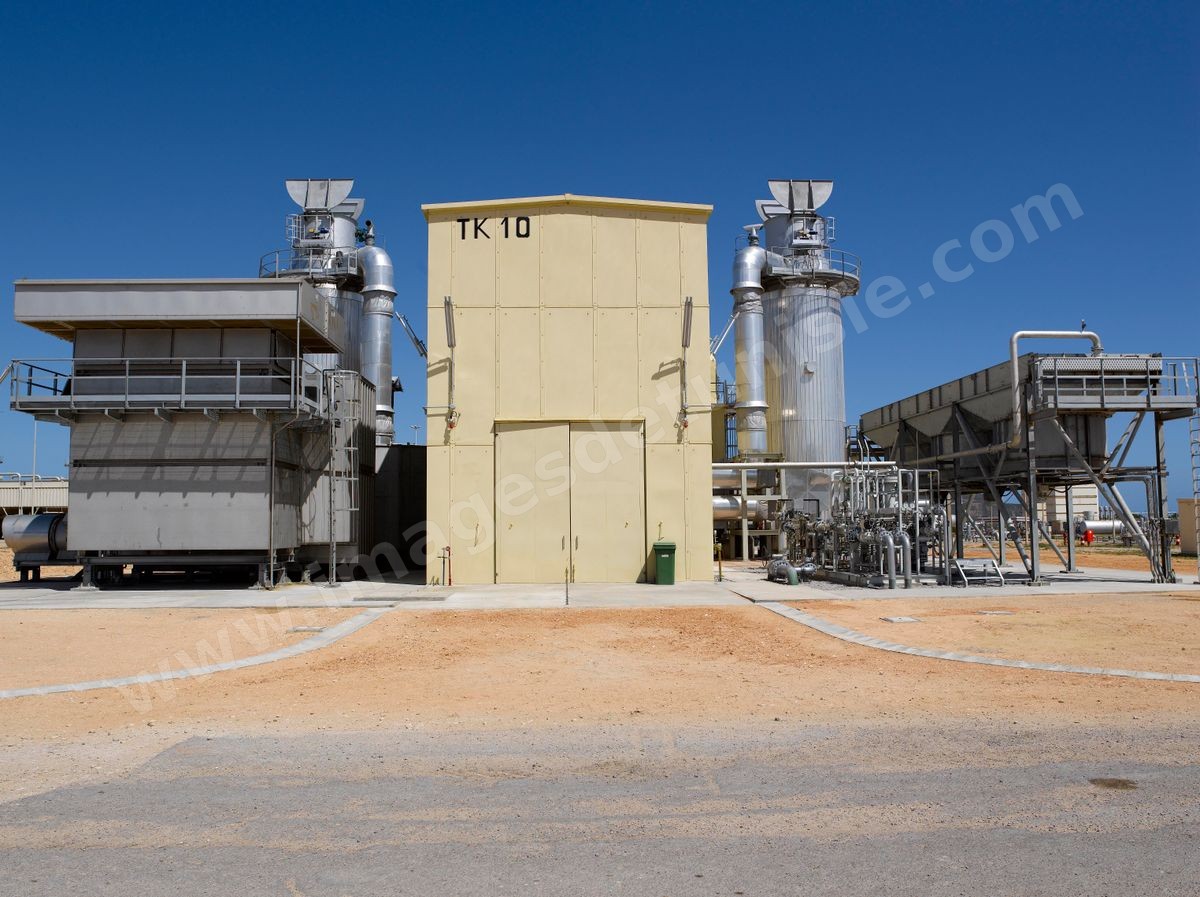 Station de compression de gaz El Haouaria - Reseau de transport du Gaz entre la Libye et Italie