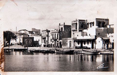 Le vieux port de Bizerte - Carte postale ancienne Tunisie