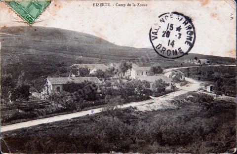 Camp de la Zouaz - Bizerte - 1914 - Carte postale ancienne Tunisie
