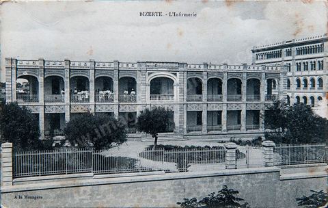 L'infirmerie - Bizerte - Carte postale ancienne Tunisie