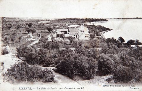 Bizerte - La Baie de Ponty 1918 - Carte postale ancienne Tunisie