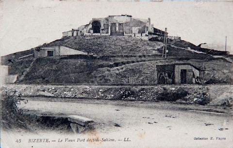 Bizerte - Le vieux port de Sidi Sahlem 1918 - Carte postale ancienne Tunisie