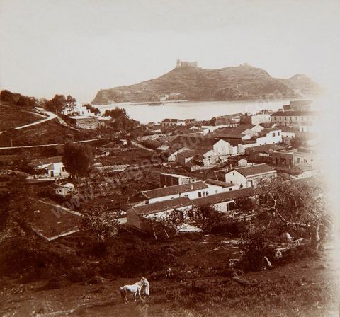 Vue générale de Tabarka et l'ile du fort génois - Tirage photo original