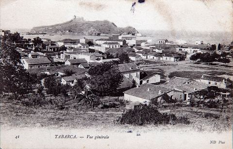Vue générale - Tabarka - datée 1909 - Carte postale ancienne Tunisie