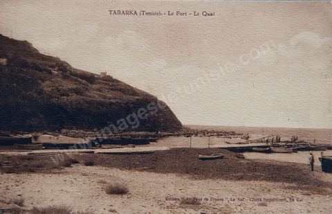 Tabarka - Le port - Carte postale ancienne Tunisie