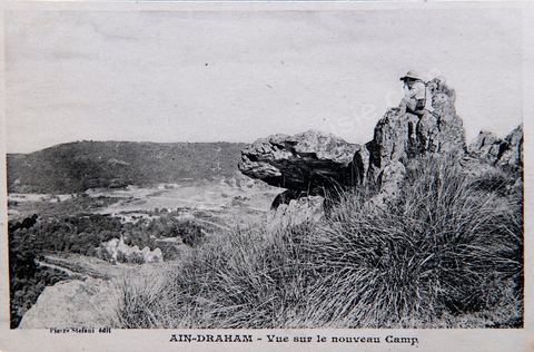 Vue sur le nouveau camp près de Aïn Draham en Kroumirie - Carte postale ancienne Tunisie