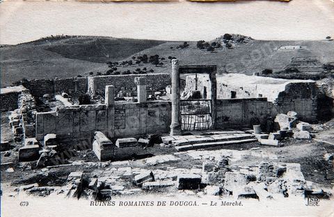 - Ruines romaines de Dougga - Carte postale ancienne Tunisie