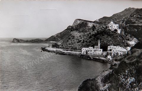Korbous - La corniche- Carte postale ancienne Tunisie