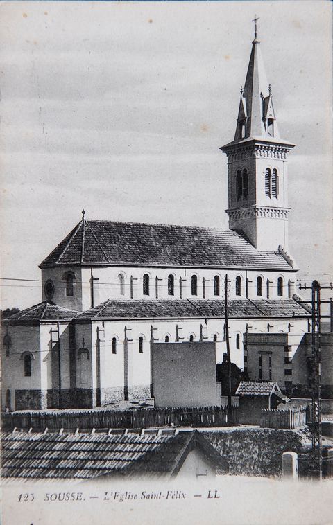 Sousse - L'Eglise Saint-Félix - Carte postale ancienne Tunisie