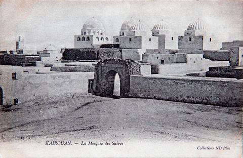 Mosquée des Sabres à Kairouan - Carte postale ancienne Tunisie