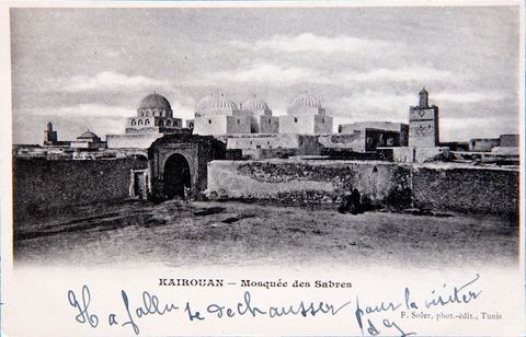 Mosquée des Sabres à Kairouan - Carte postale ancienne Tunisie