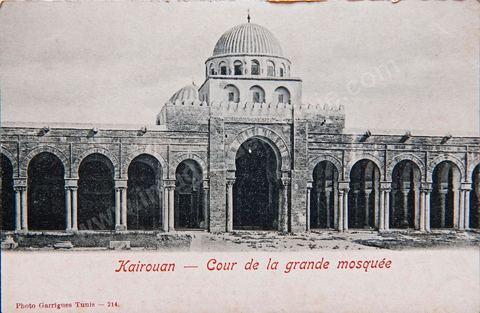 La Grande mosquée de Kairouan - Carte postale ancienne Tunisie