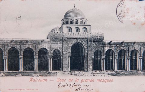 La Grande mosquée de Kairouan 1904 - Carte postale ancienne Tunisie