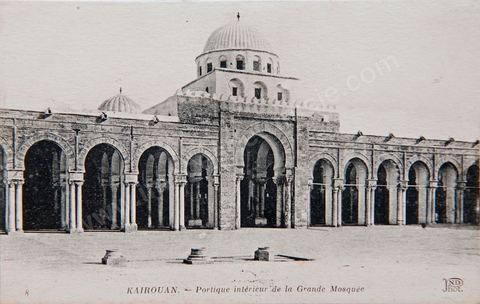 La Grande mosquée de Kairouan 1924 - Carte postale ancienne Tunisie
