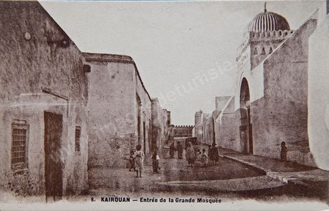 Vue générale de la Grande mosquée de Kairouan - Carte postale ancienne Tunisie