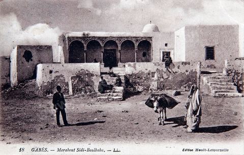 Marabout Sidi Boulbaba à Gabès - 1921 - Carte postale ancienne Tunisie