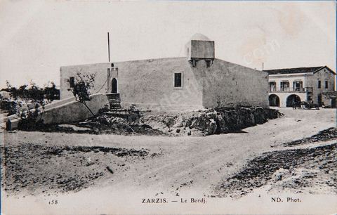Le Bordj de Zarzis - datée de 1917 - Carte postale ancienne Tunisie